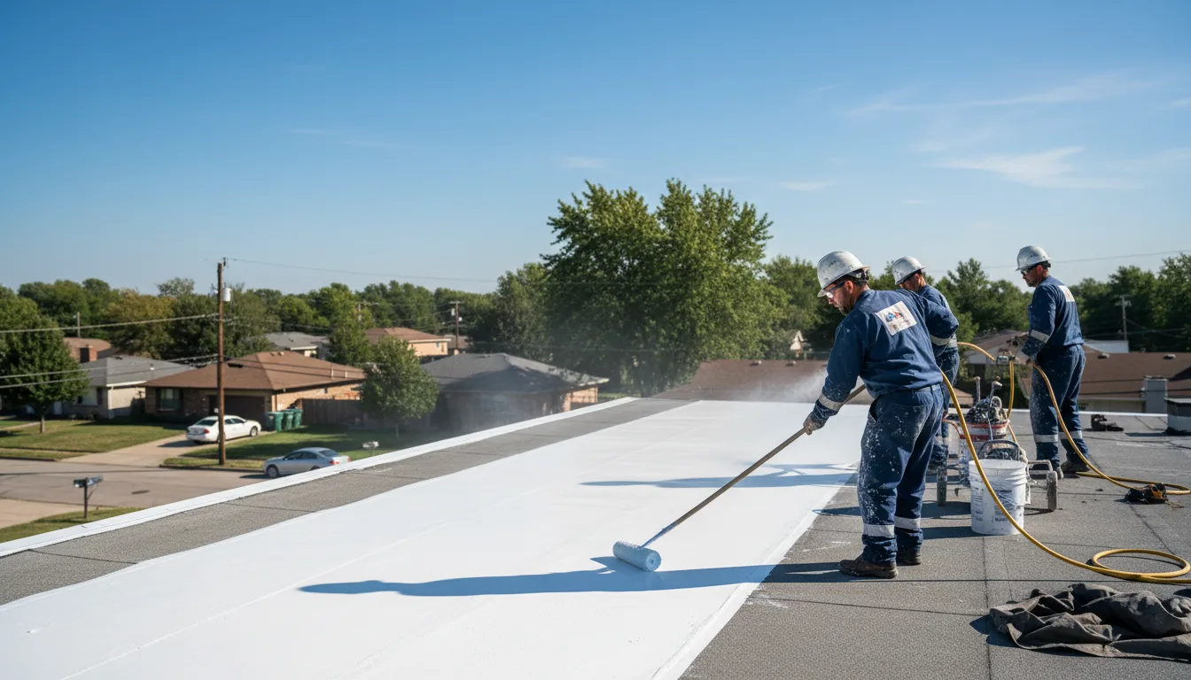Commercial roof coating in Saint Amant, LA near me